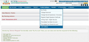 Click on Link Aadhar